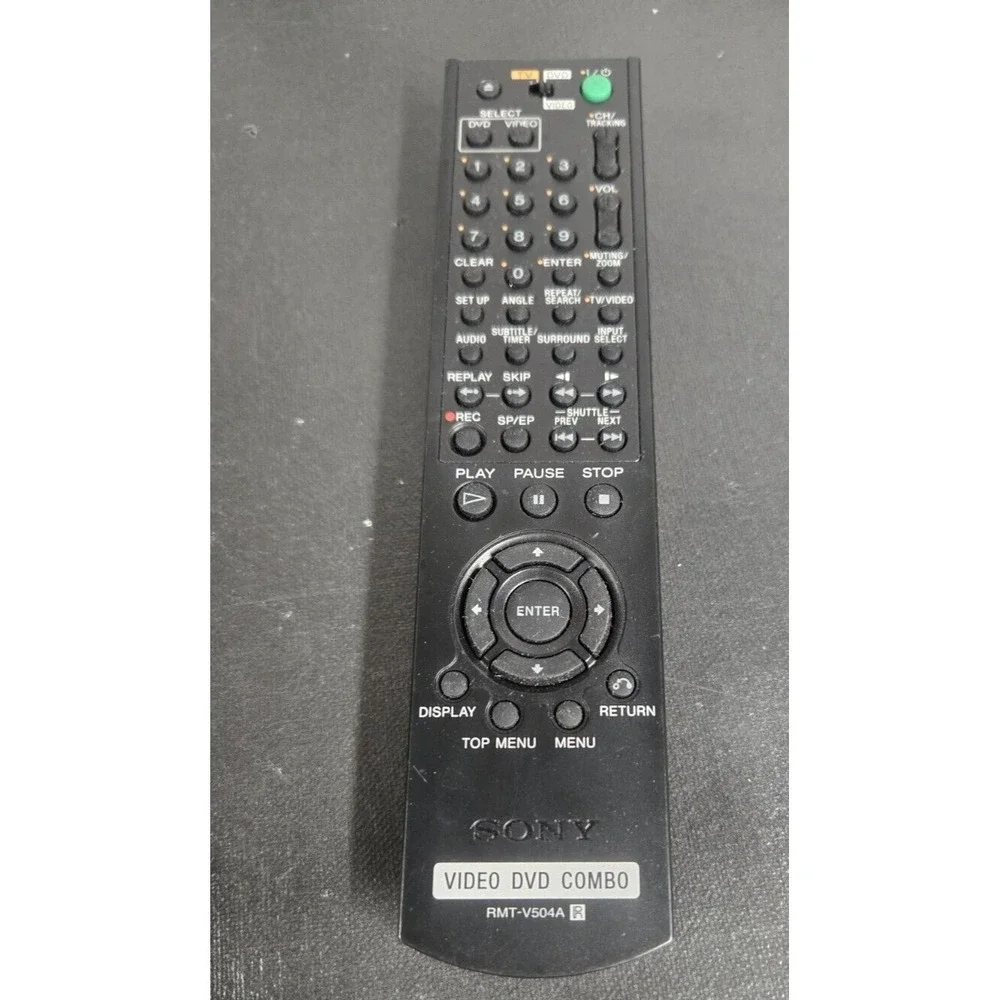 SONY VIDEO DVD COMBO REMOTE CONTROL TESTED & WORKING RMT-V504A REPLACEMENT